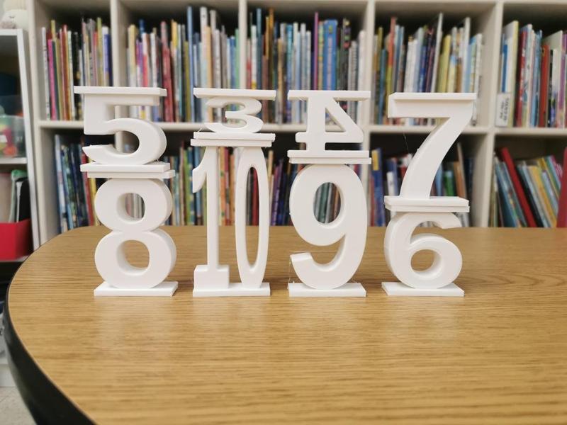 Scaled number stackers V1.1