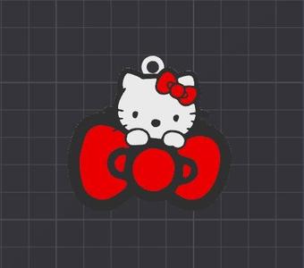 cute hello kitty keychain / necklace charm (free for commercial use)
