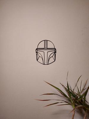 Wall decoration - mandalorian helmet