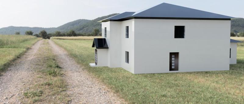 2 story house with floor plan