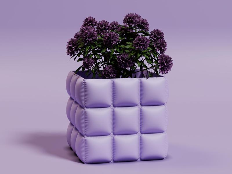 Cloth Plant Pot - The Rubix (Com. Lic.)