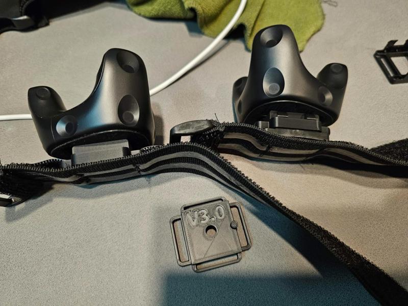 Vive Tracker mount for Rebocap straps/quick release