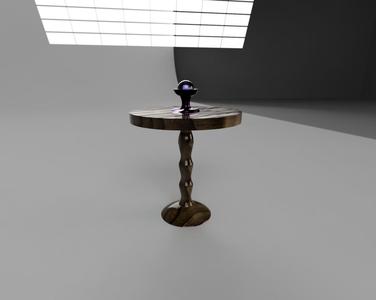 Dollhouse Table Fortune Teller Crystal Ball 1:24