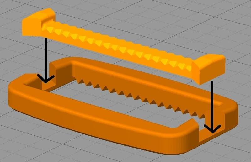 2 Part 2" Strap Clasp