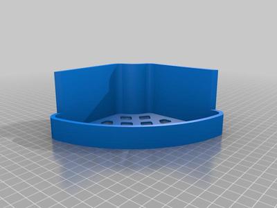 Lower Profile HD Shower Corner Shelf