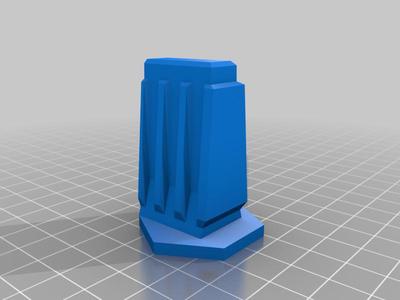 Outpost - Hex Walls and Towers 1.25" for BattleTech/AlphaStrike - 6x2mm Magnet Remix
