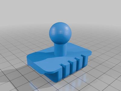 F-150 Lightning coin holder to 17mm ball adapter