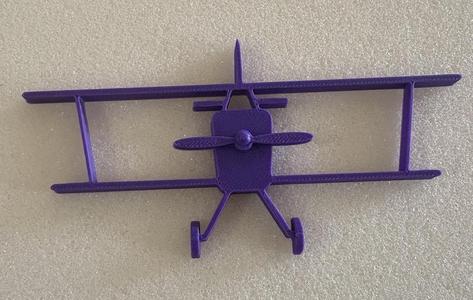 Airplane with moving prop. 