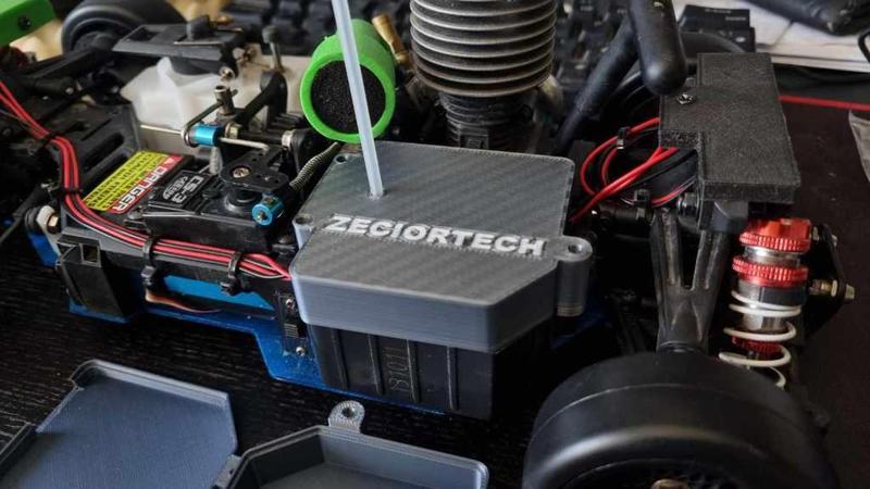 Carson CV-10 battery pack and radio cover V2.3, cable management, antena 