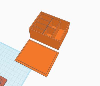 Storage box with gravity lid