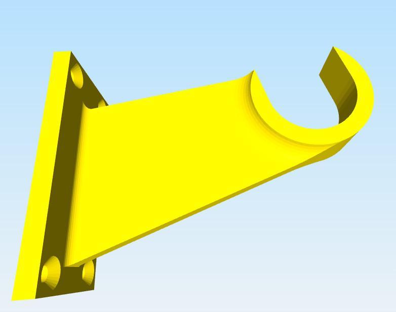 Support tringle à rideau Ø28mm