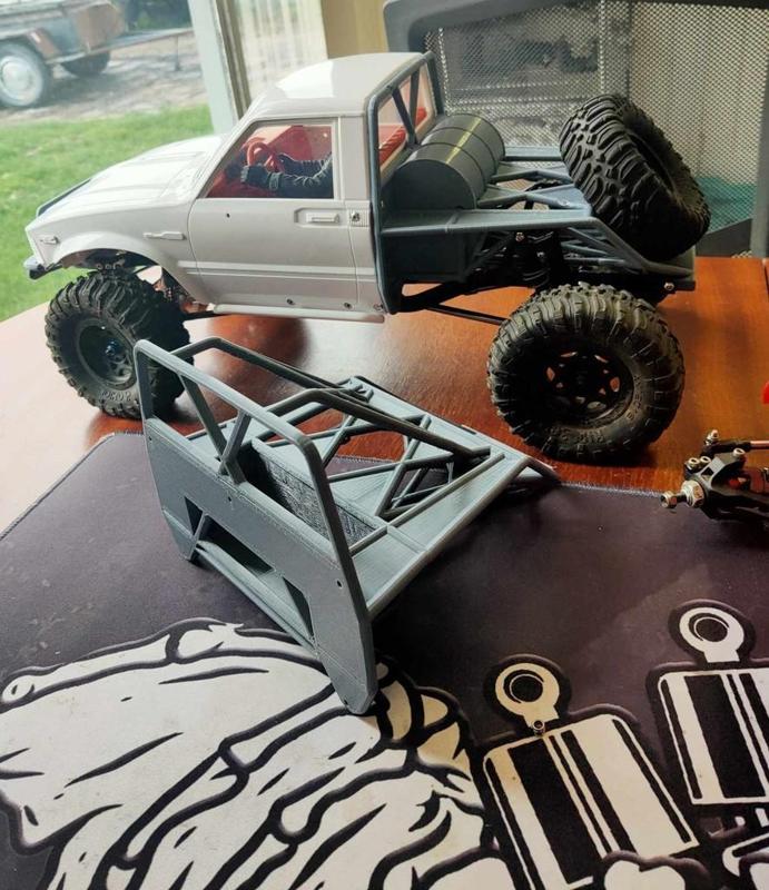 A.R.C SCX10 to Mojave Tamiya Hilux Sliders and Cage