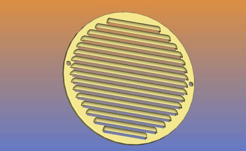 Round ventilation grille