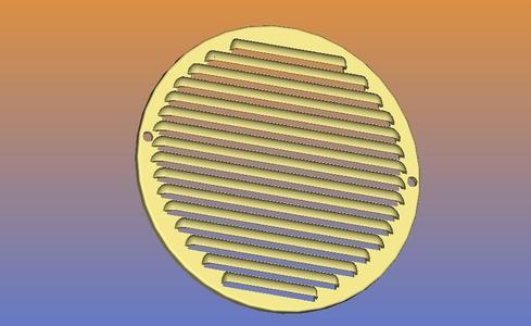 Round ventilation grille