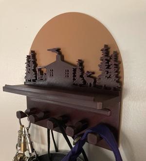 Cabin in the woods key hanger