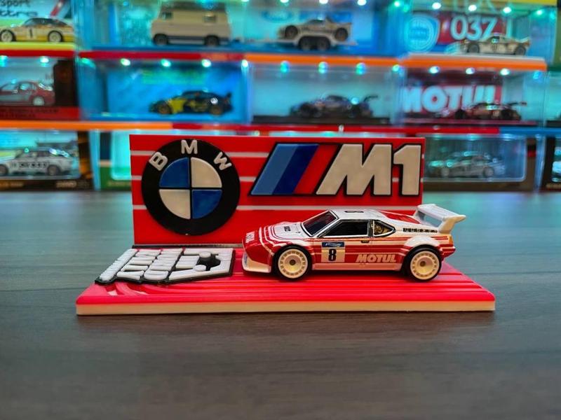 Hot Wheels BMW M1 Procar Display (Rally Group B Theme)