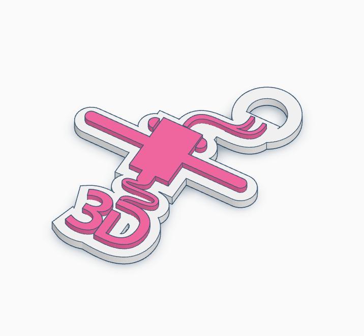llavero 3d printer keychain