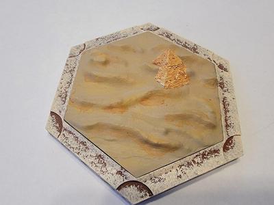 Desert tile with pyramid for Settlers of Catan