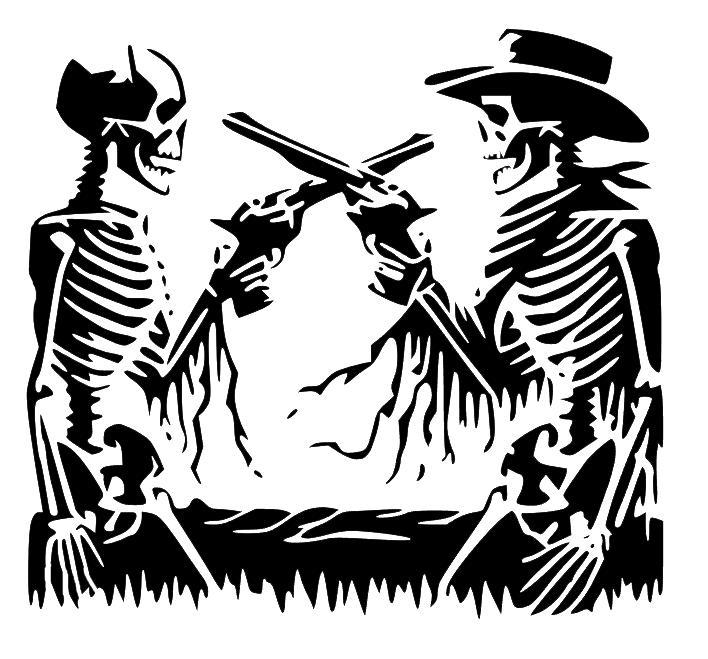 Saints Rest, Sinners Duel Stencil