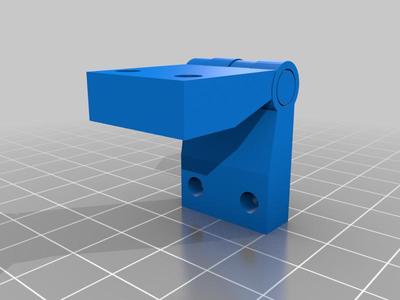 Low-Profile 90 degree Outside Hinge (M4 Screw, Print-in-Place)