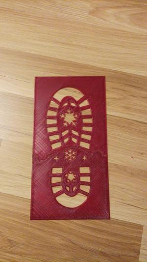 santa's shoe print