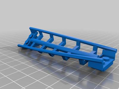 Lego Compatible Banked Turn Transition Track (Prototype 4)