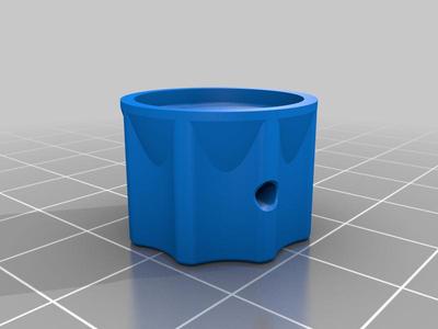 Potentiometer knob 4 mm with M2 and M3 nut