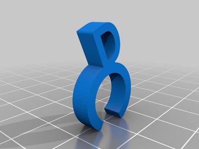 Wine glass rings letters