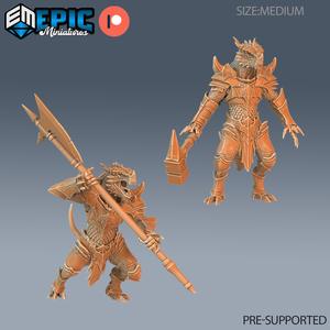 Dragonborn Warrior Set / Draconic War Lizard / Armored Dragon Servant / Dragonkin / Half Dragon Army