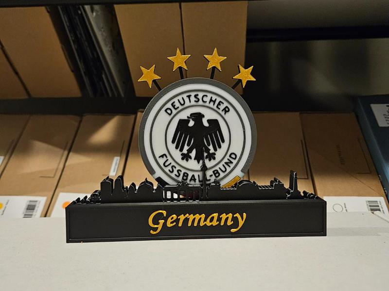 Germany National team with skyline of Berlin