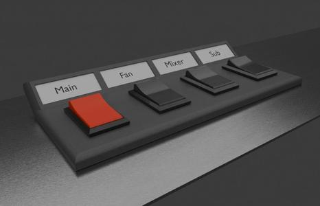 Placeholder for buttons (Power switches)