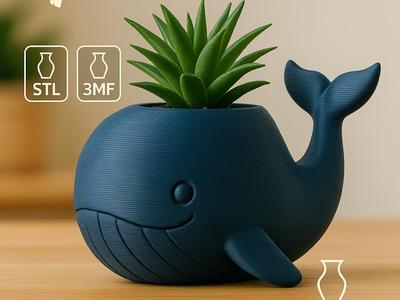 Whale Planter – Cute Ocean-Inspired Decor