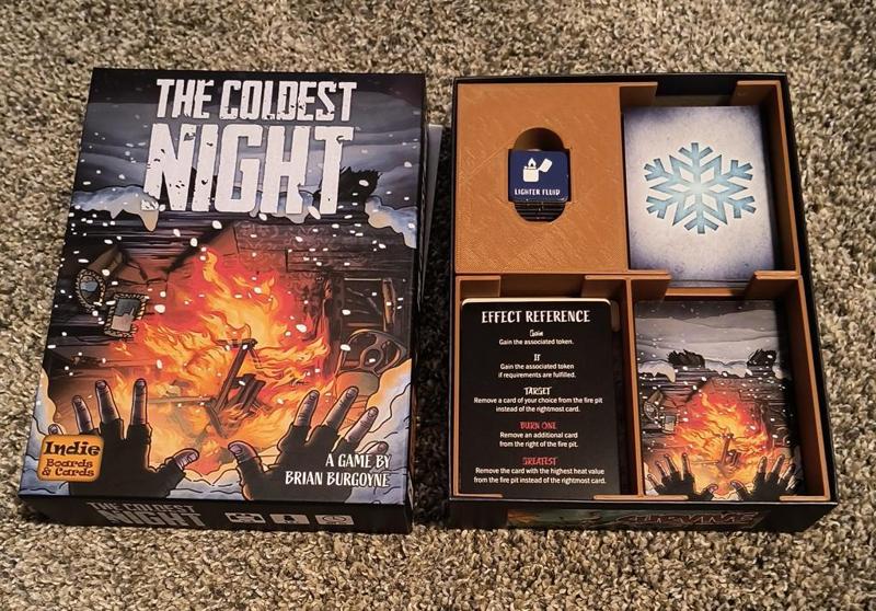 The Coldest Night board game insert