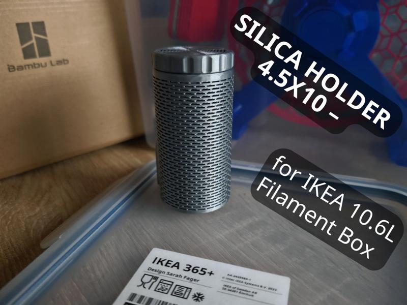 Silica Holder 4.5x10 – for IKEA 10.6L Filament Box