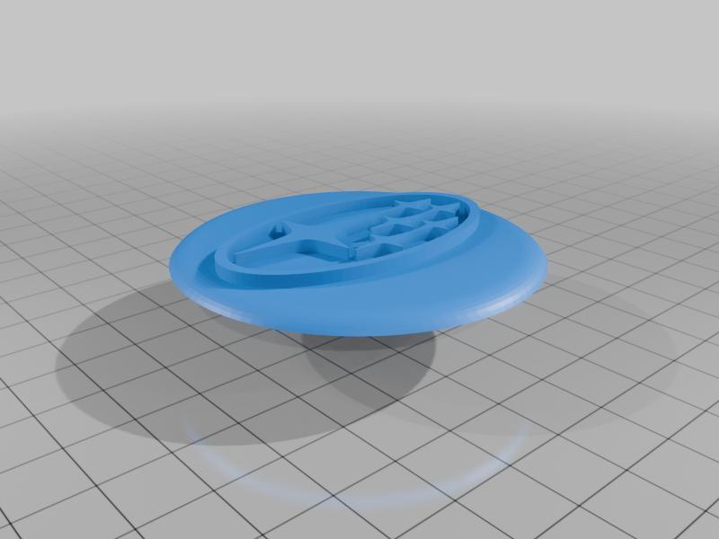 60mm Floating Center Cap with Subaru Logo