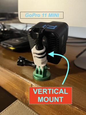 Vertical mount for GoPro 11 mini