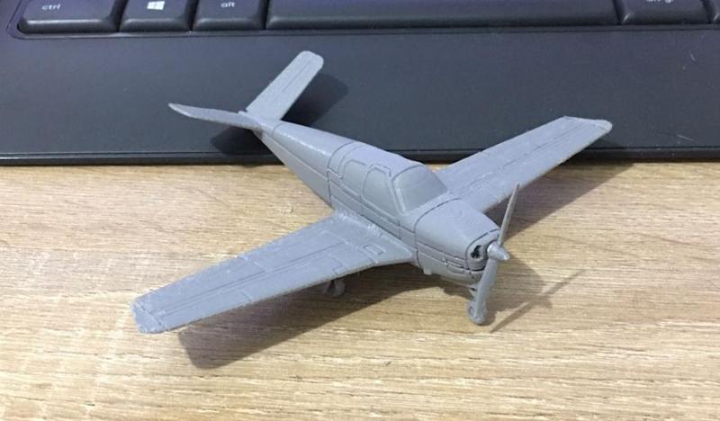 beechcraft bonanza 35 scale 1/72