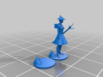 Witch with cat base (V1)