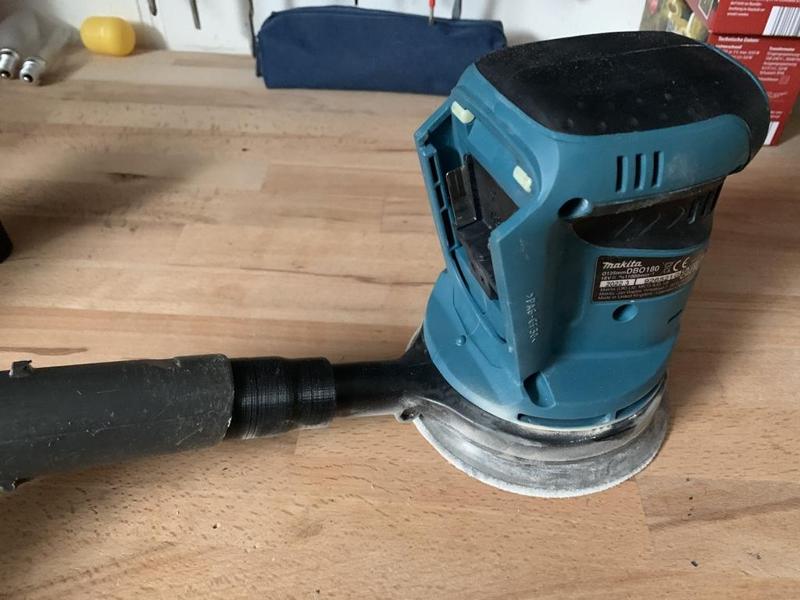 MAKITA Adapter Vacuum- Makita DBO180Z cordless orbital sander 18 V