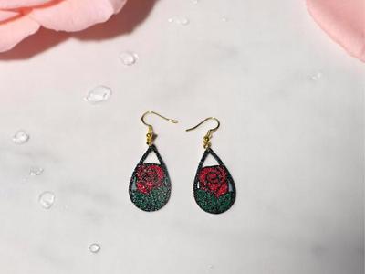 Another rose in a drop earrings