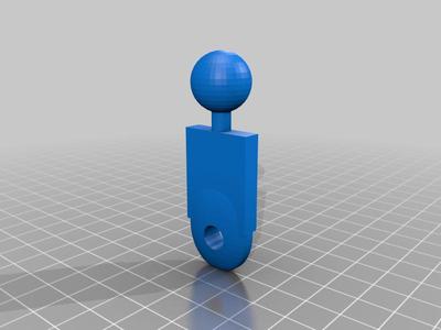 Phone holder ball for mic stand nut