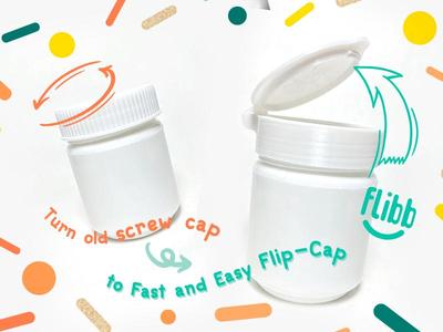 Flipped cap - screw cap replacement 