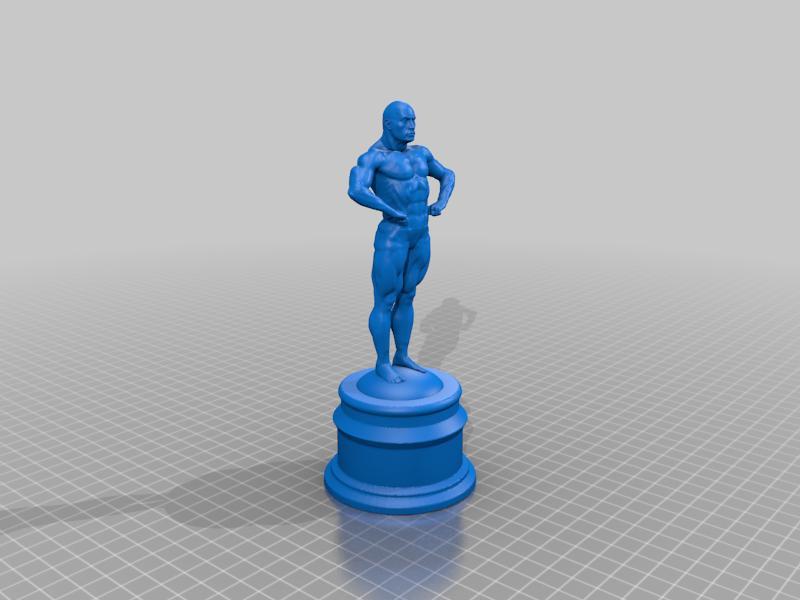 Oscar Buffed with "The Rock" Face