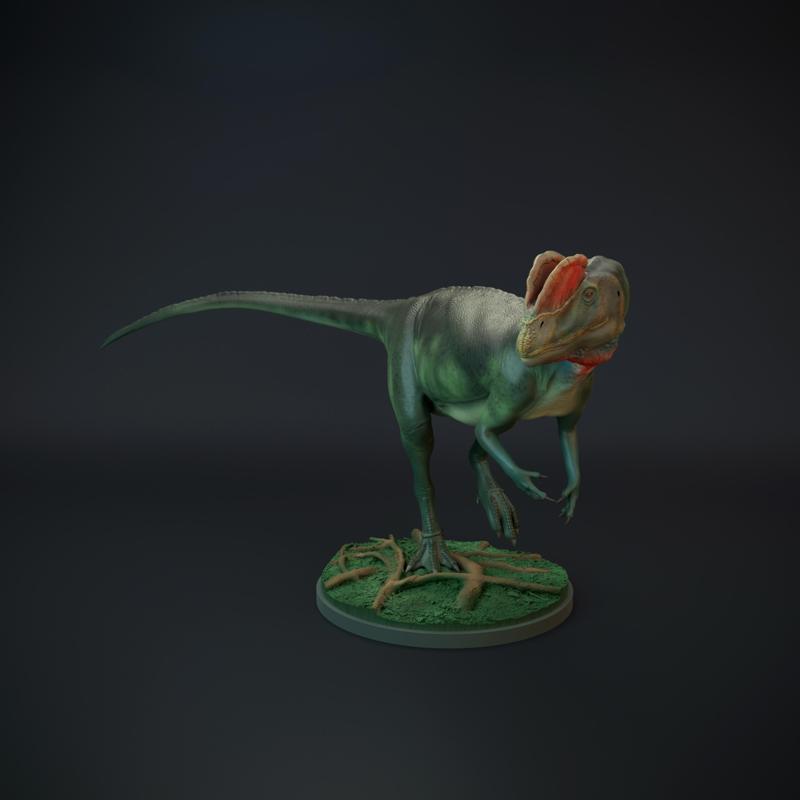 Dilophosaurus walking dinosaur