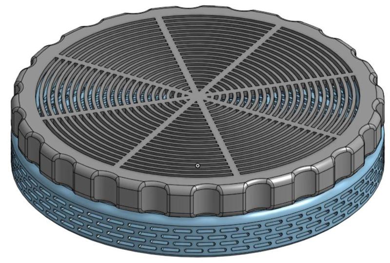 Large selica gel conteiner 100mmx20mm.