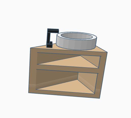 Miniature/doll bathroom sink design