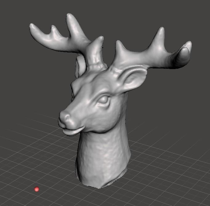 Buck, Deer Statue, Deer Mount on Base, Including Antlers / Horns