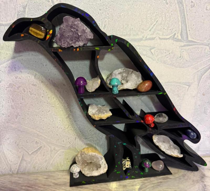 Raven Crystal desk shelf