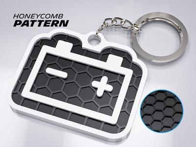 Battery Charge Dashboard Icon Keychain