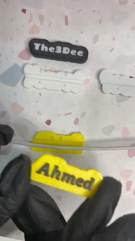 Snap-Fit Cable Name Tag for Smart phones and more